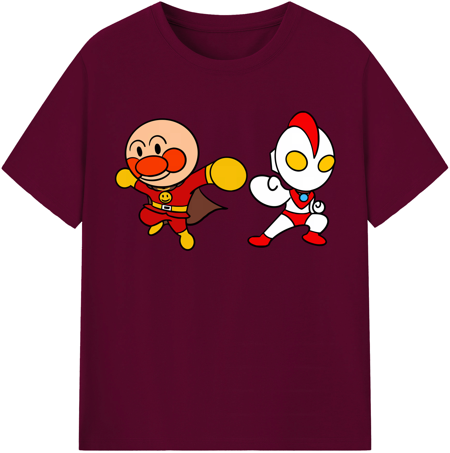 （画像用） アンパンマン Anpanman レディースカジュアルプリントTシャツ（綿100％）